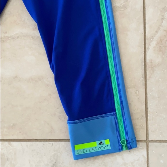 Adidas Stellasport 3/4 Running Tights- Blue🤍 - Picture 7 of 8